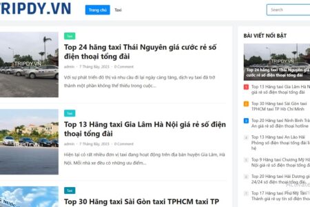 Tripdy.vn - Danh sách số điện thoại xe taxi, xe khách limousine giường nằm